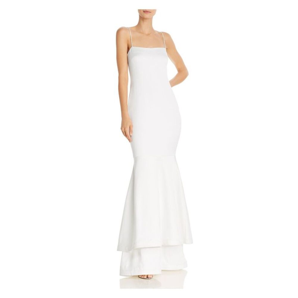 Nwt Likely Womens White Lined Spaghetti Strap Ful… - image 1